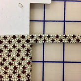 Rhinestone Banding - Czech 2-Row Siam and Crystal